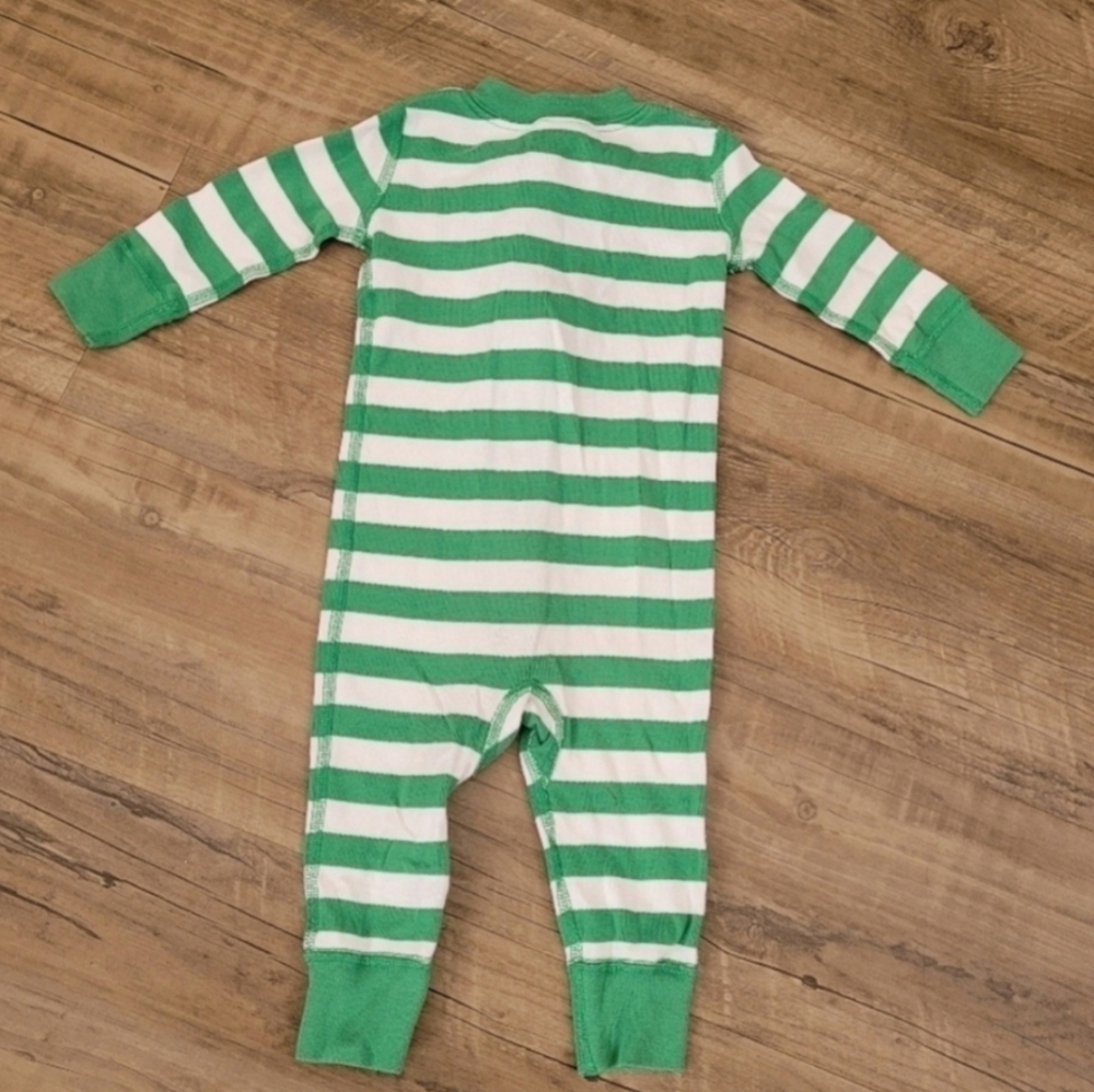 Hanna Andersson Baby Striped Holiday Pajamas Size 6-12 Months - Picture 4 of 4